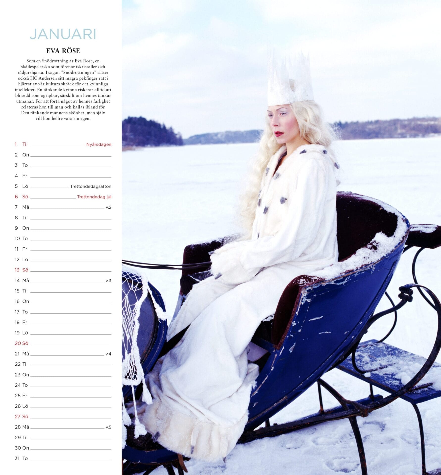 Sagolika Kvinnor Kalender 2019 – Köp Tidigare kalendrar av Caroline Roosmark