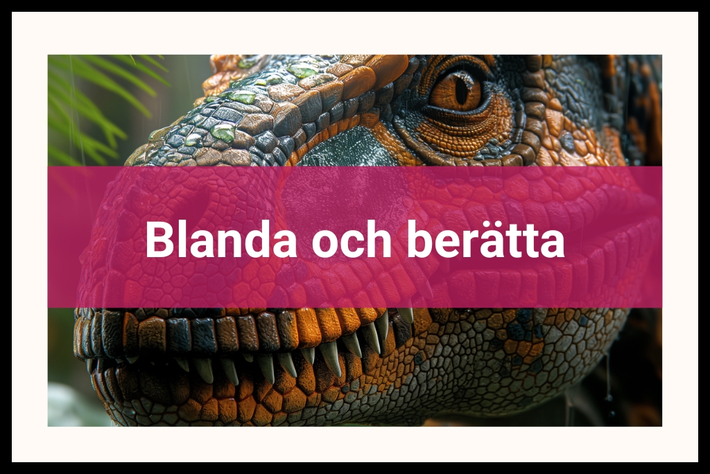 Blanda och berätta Styla om med vackra posters