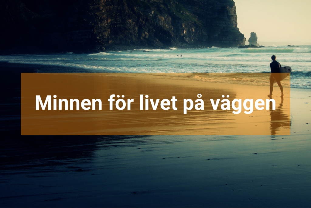 Minnen för livet på väggen Namn och text-integrerade posters