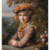 Ung Dam i Hatt CRC Ung Dam i Hatt 1700 Poster – Alla posters Roosmark av Caroline Roosmark