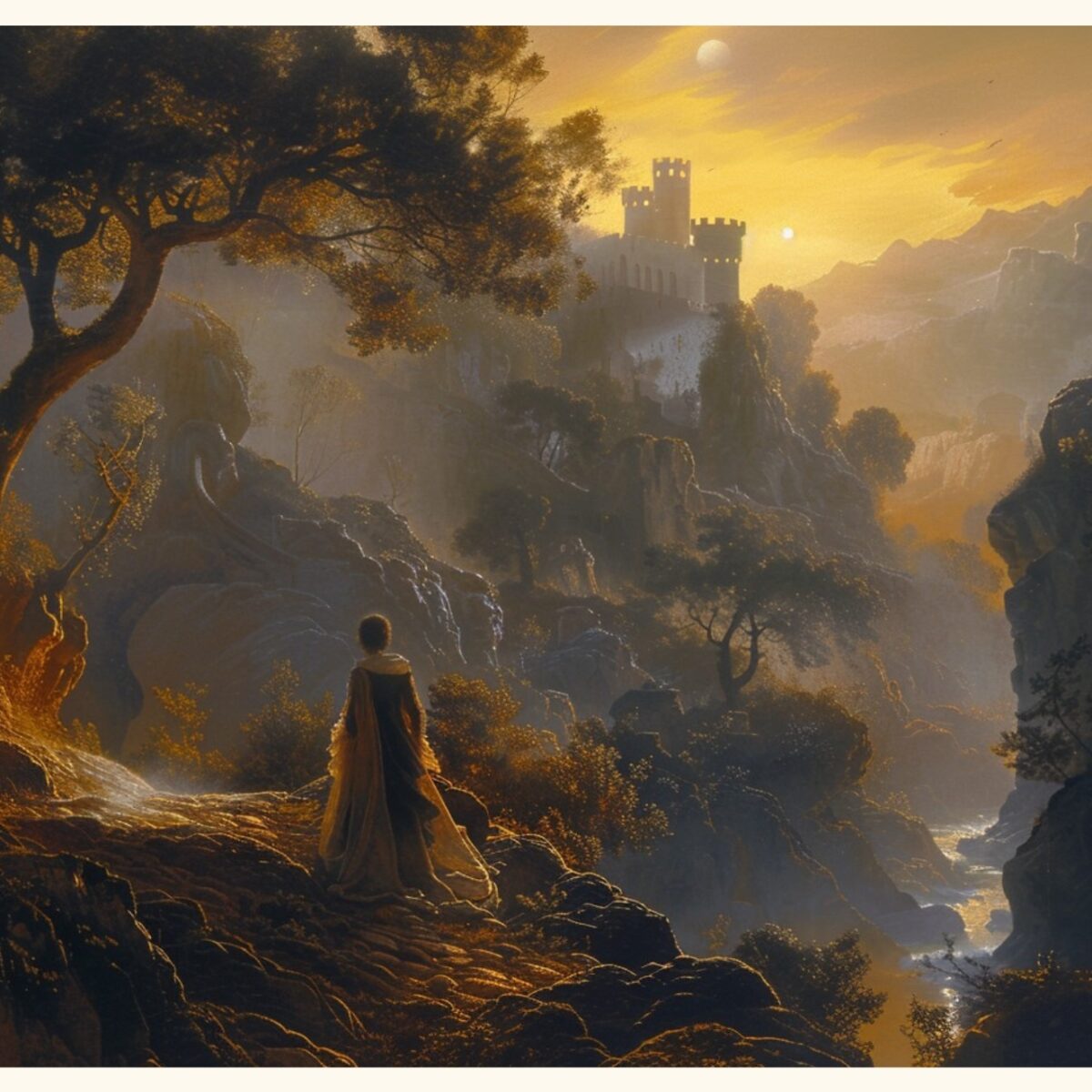 Vy över dalen 1799 Konst Poster