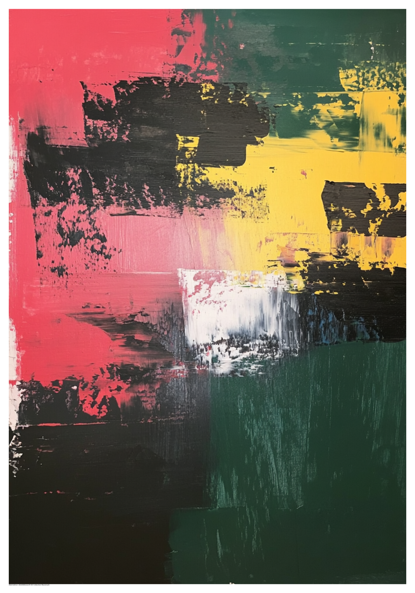 Abstrakt Måleri Poster