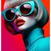 Blond on Red Roosmark Collection Blond on Red Poster – Alla posters Roosmark av Caroline Roosmark
