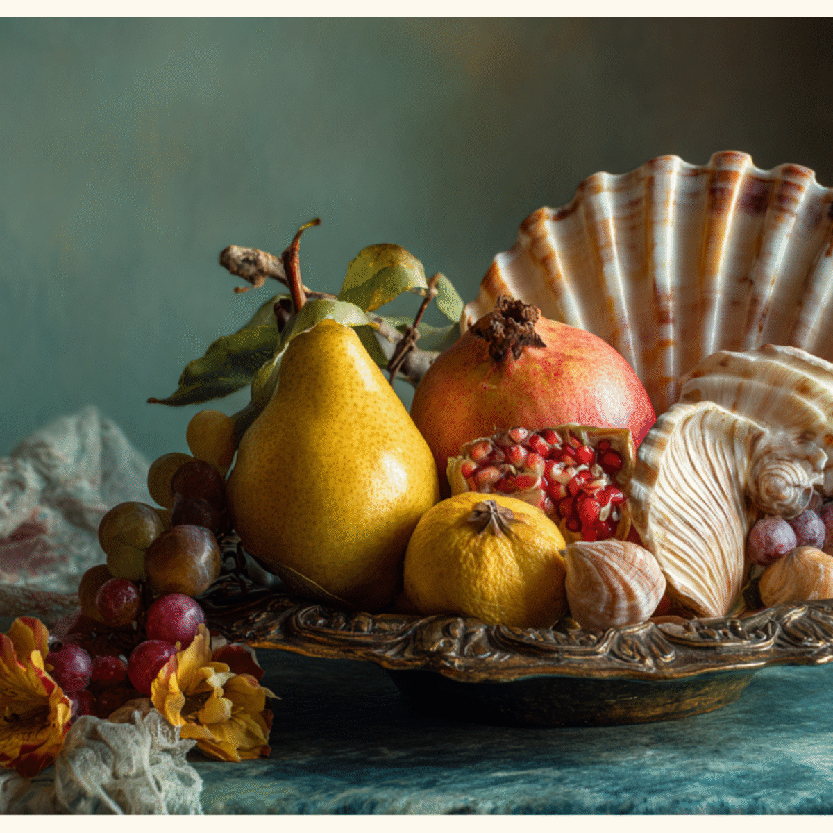 Frukt Stilleben Antiken Poster