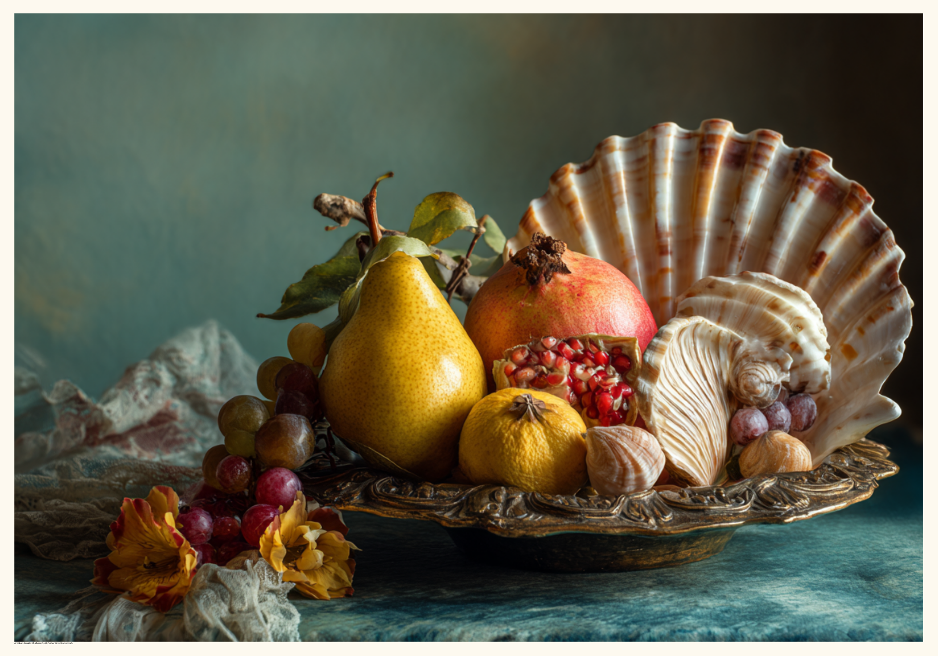 Frukt Stilleben Antiken Poster