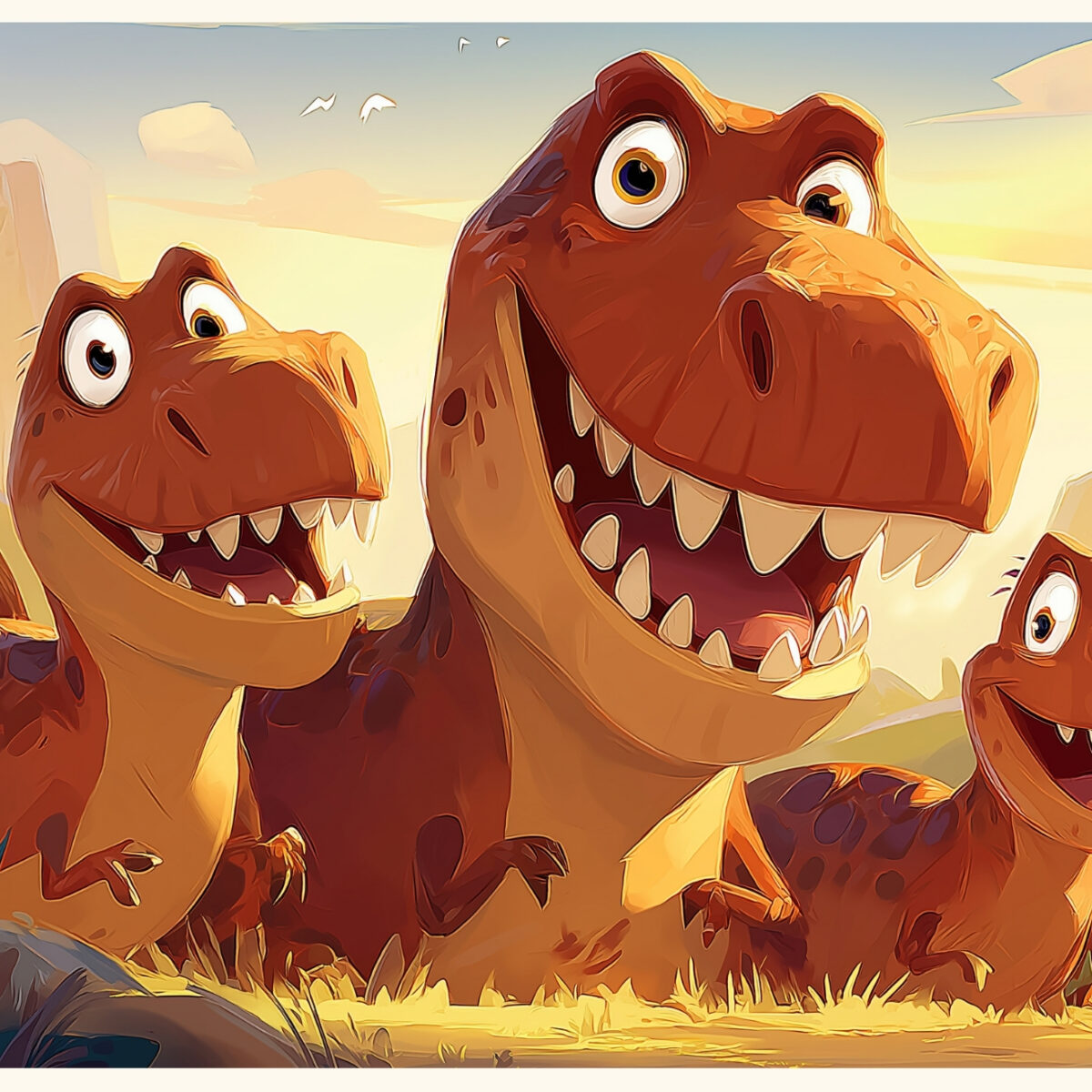 Familjen-T-Rex-Poster