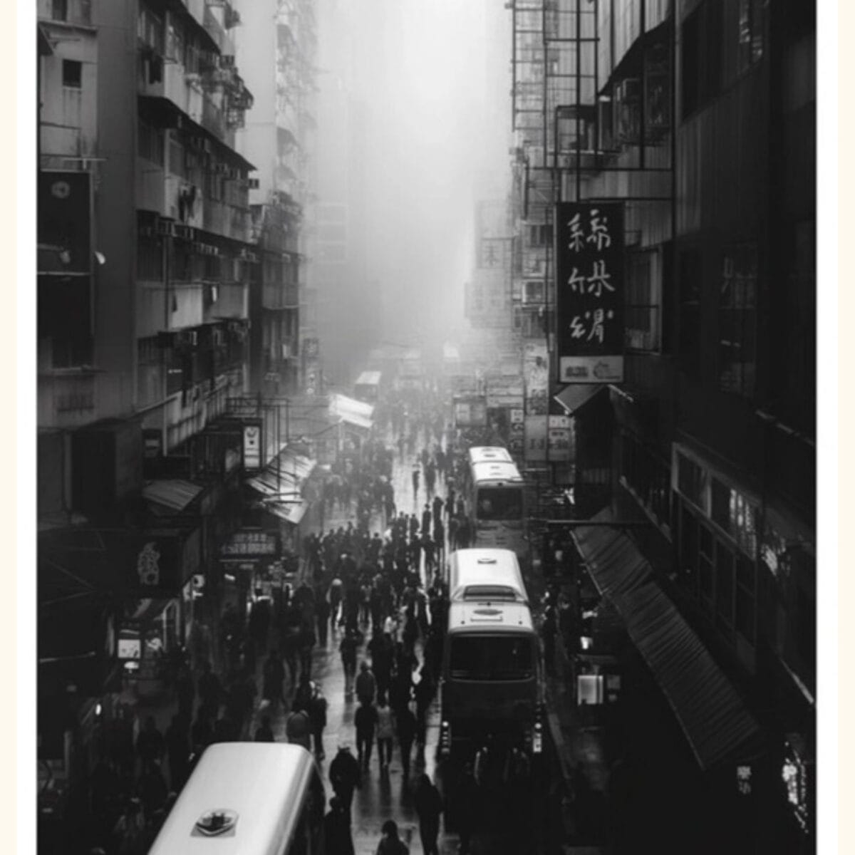 Hongkong i Regn Poster