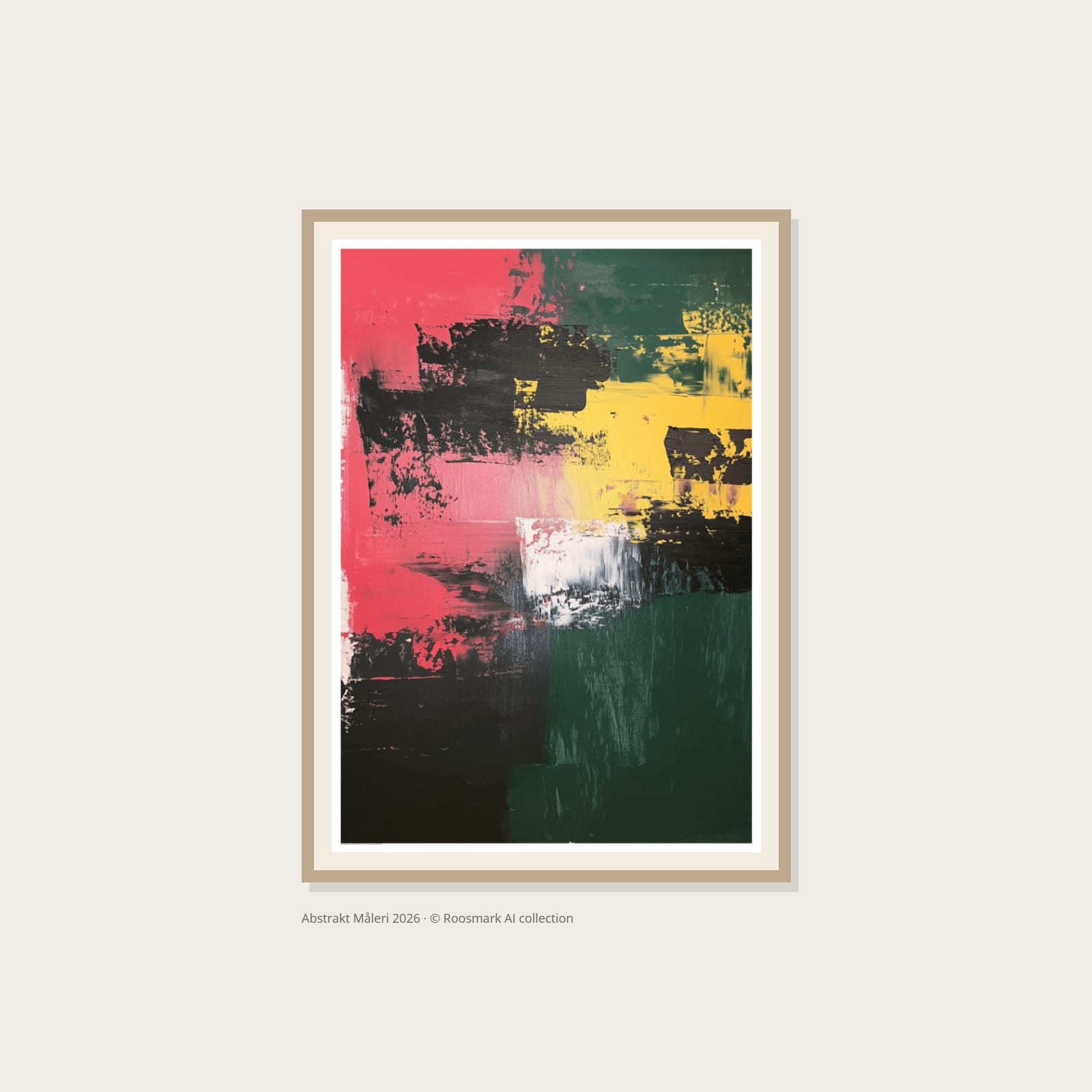Abstrakt Måleri Poster