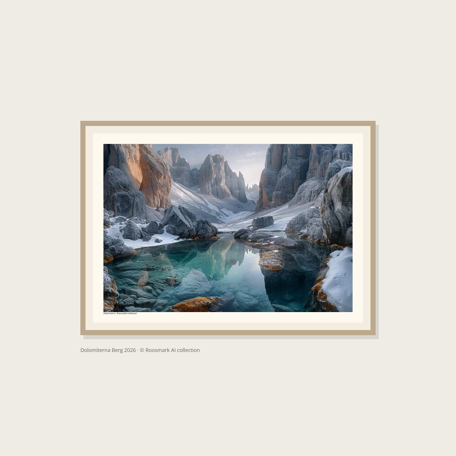 Dolomiterna Berg Poster – Alla posters Roosmark av Caroline Roosmark