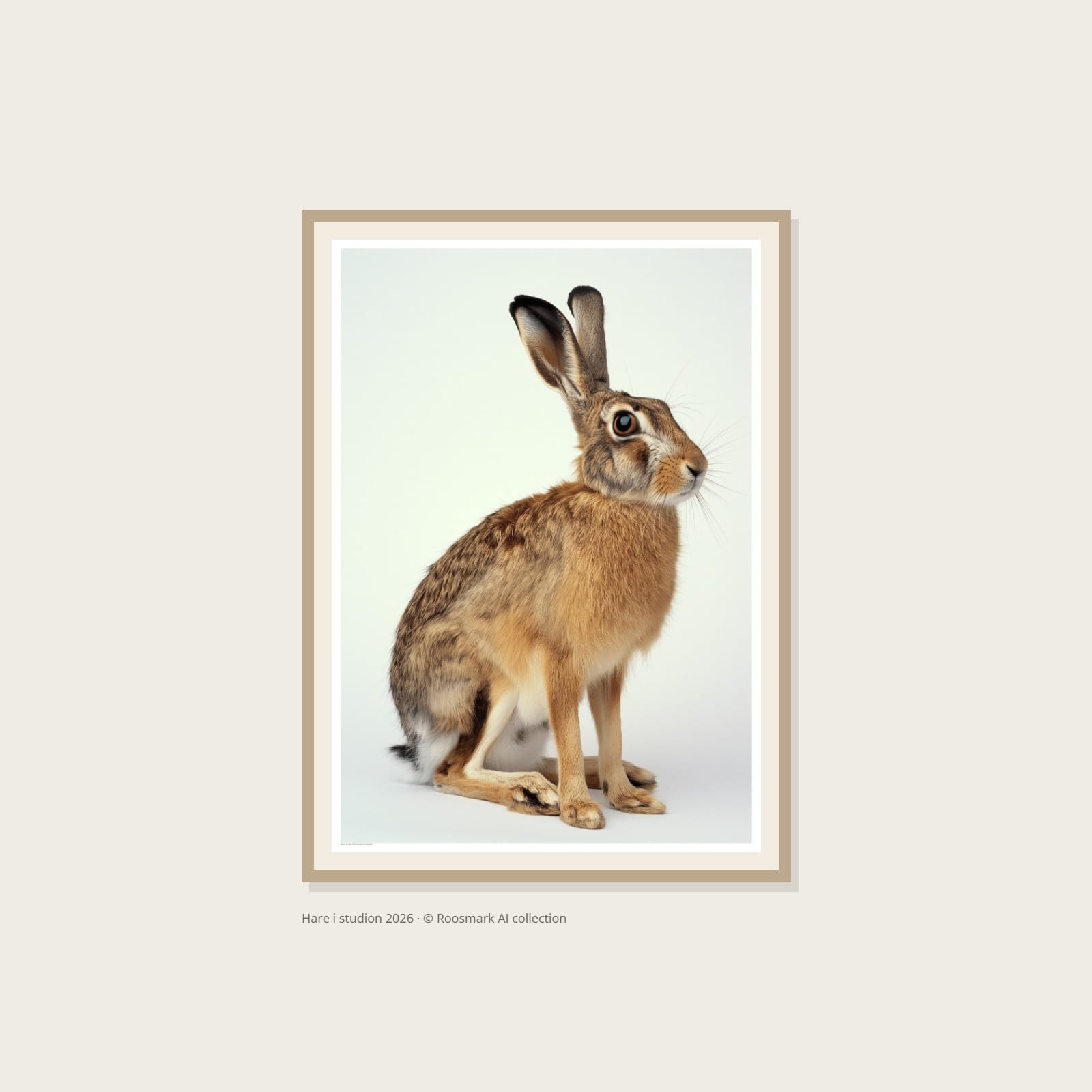 Hare i studion Poster – Alla posters Roosmark av Caroline Roosmark