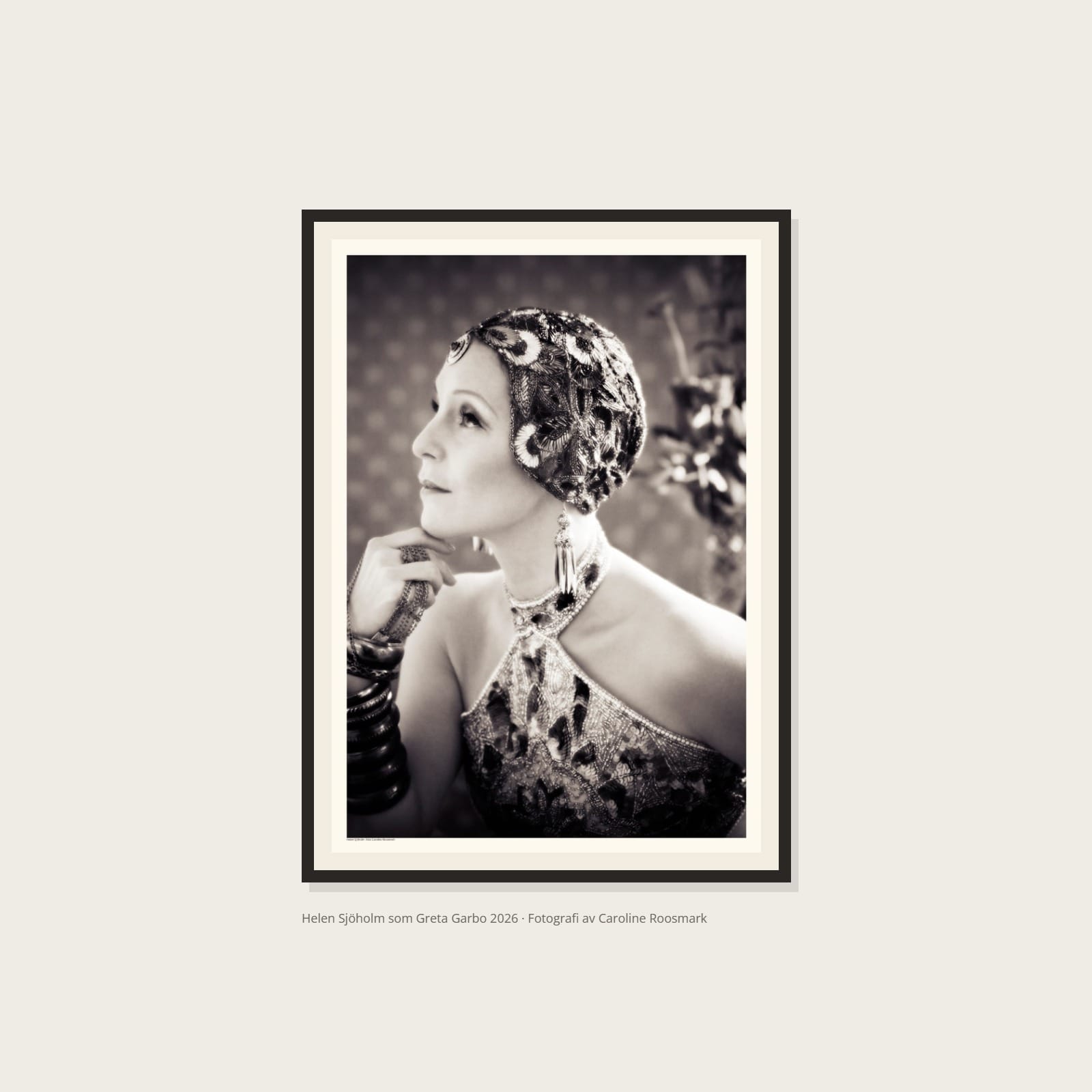 Helen Sjöholm som Greta Garbo Poster – Alla posters Roosmark av Caroline Roosmark