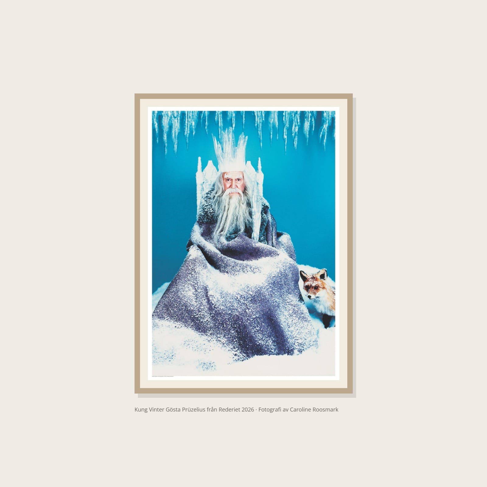 Kung Vinter Gösta Prüzelius från Rederiet Poster