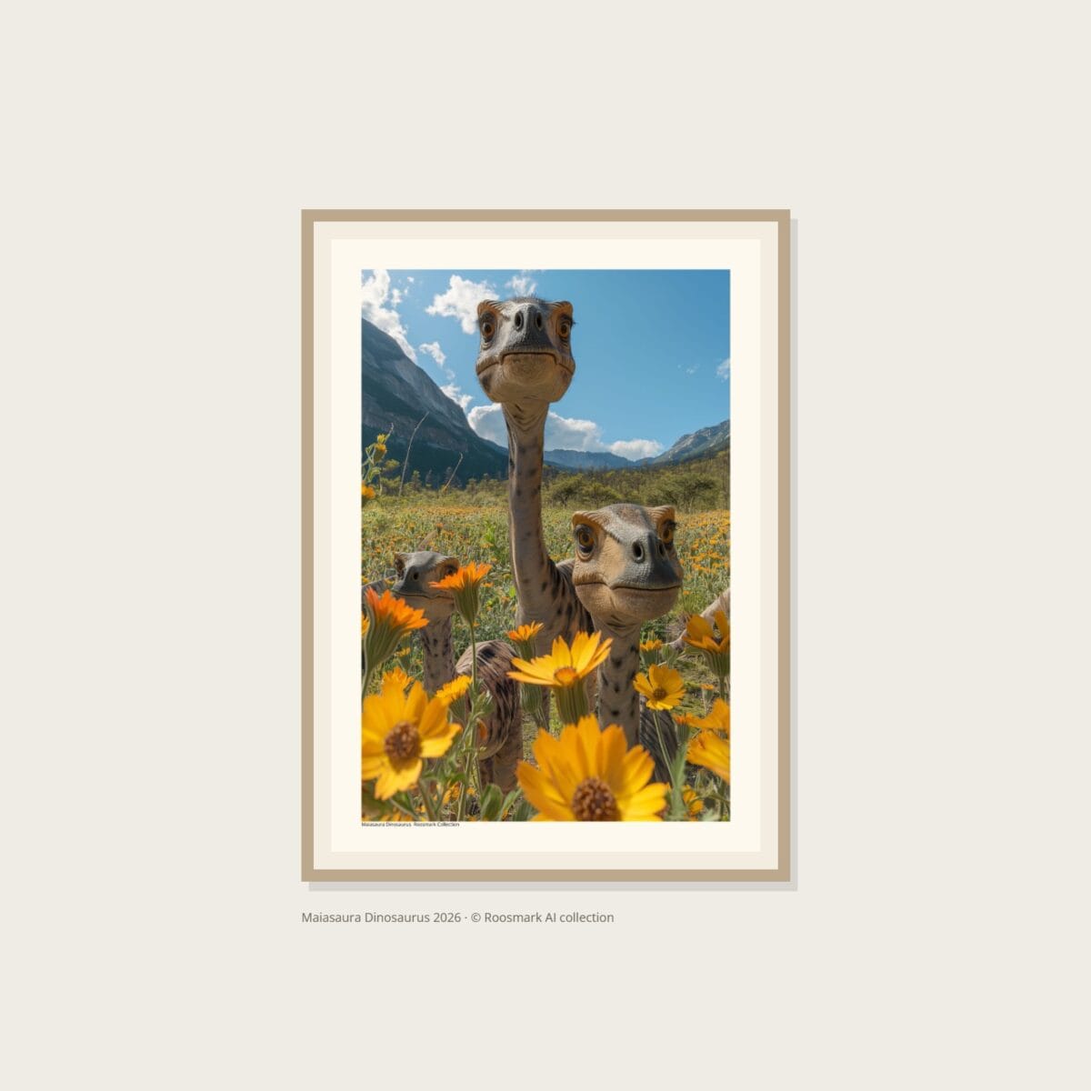Maiasaura Dinosaurus Poster – Alla posters Roosmark av Caroline Roosmark