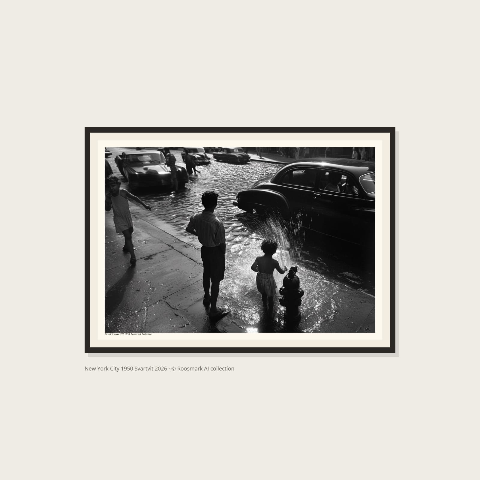 New York City 1950 Svartvit Poster