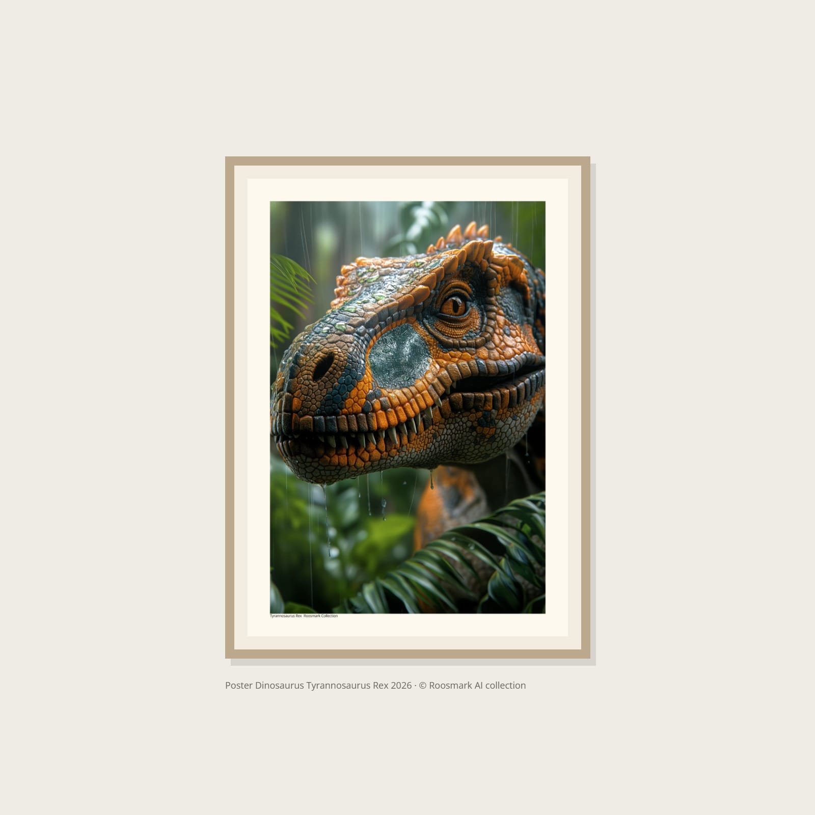 Poster Dinosaurus Tyrannosaurus Rex – Alla posters Roosmark av Caroline Roosmark