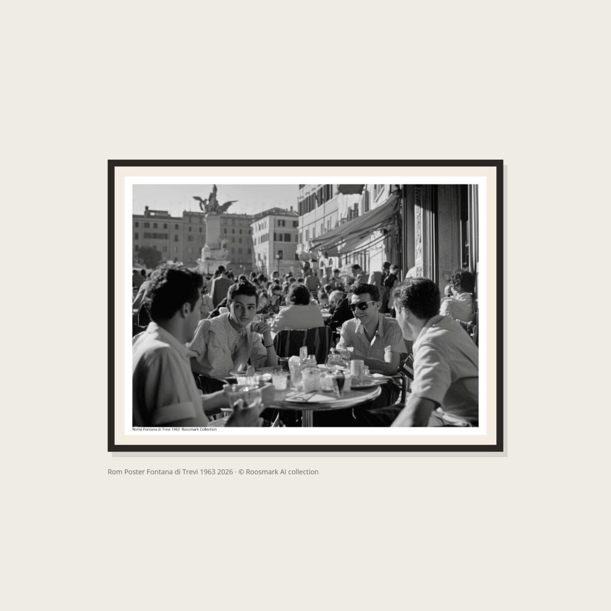Rom Poster Fontana di Trevi 1963 – poster i ram på vägg Rom Poster Fontana di Trevi 1963 – Alla posters Roosmark av Caroline Roosmark