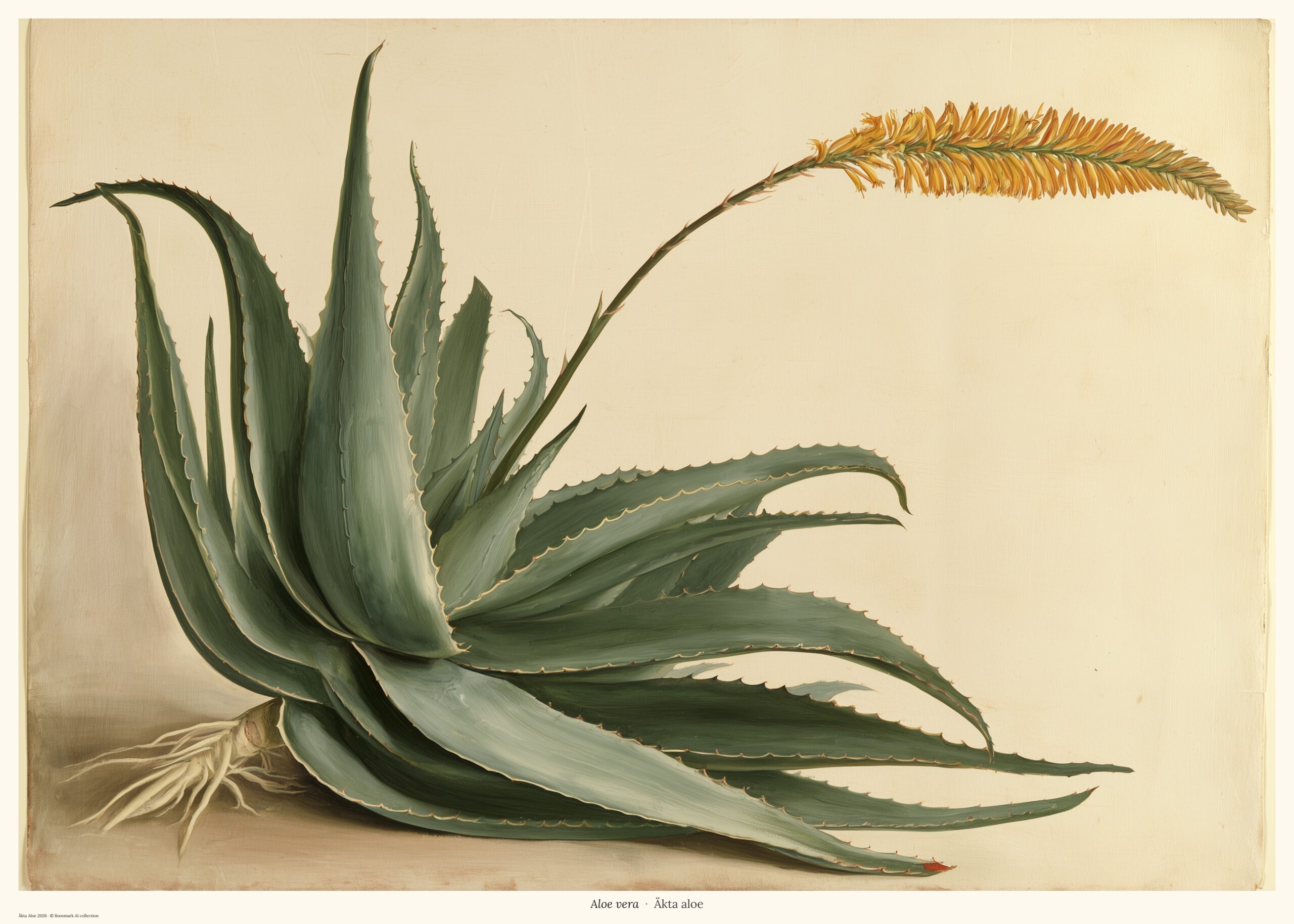 Äkta Aloe – AI-poster ur kollektionen Botanica Läkeört