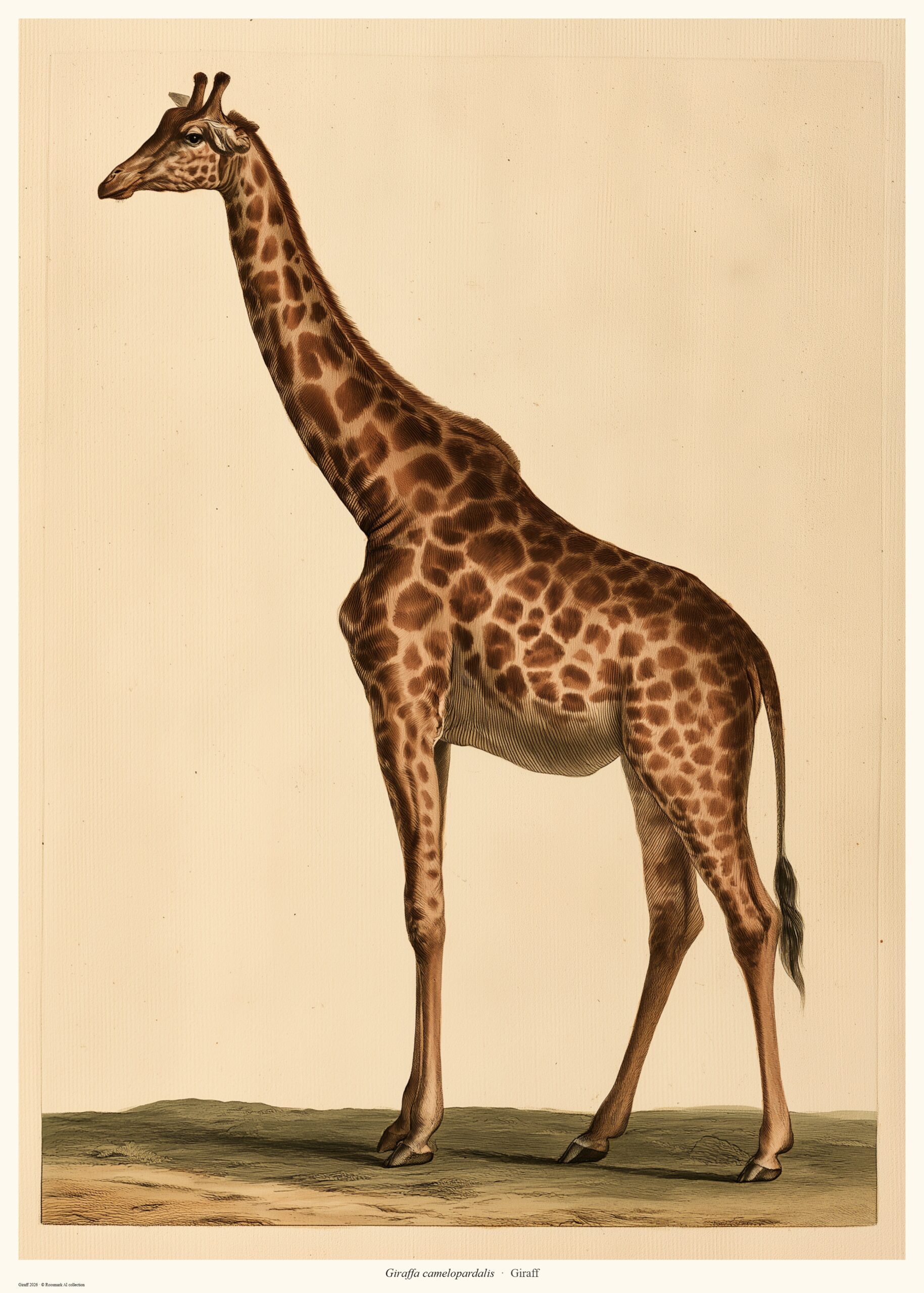 Giraff – AI-poster ur kollektionen Savann