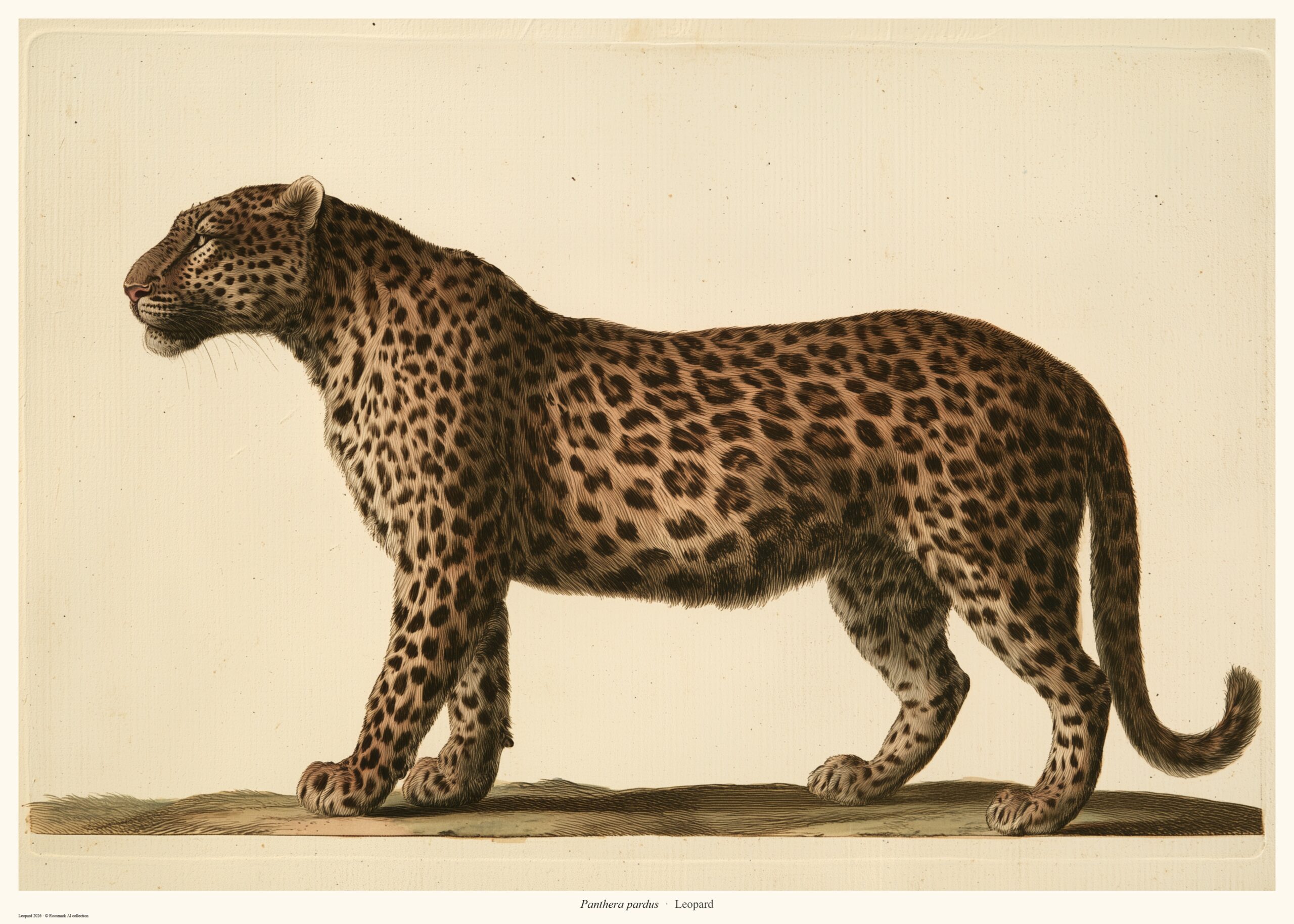 Leopard – AI-poster ur kollektionen Savann