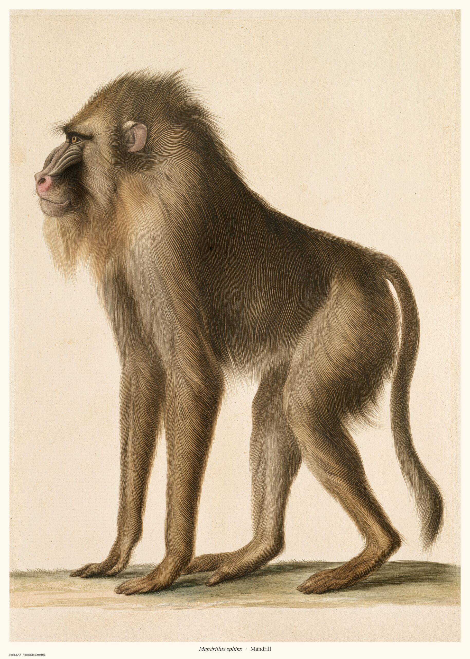 Mandrill – AI-poster ur kollektionen Regnskog