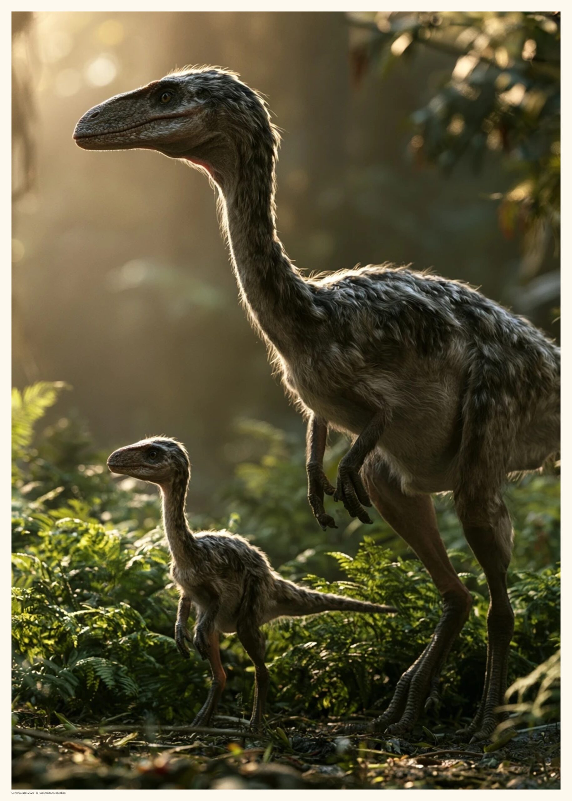 Ornitholestes – AI-poster ur kollektionen Juran Nordamerika