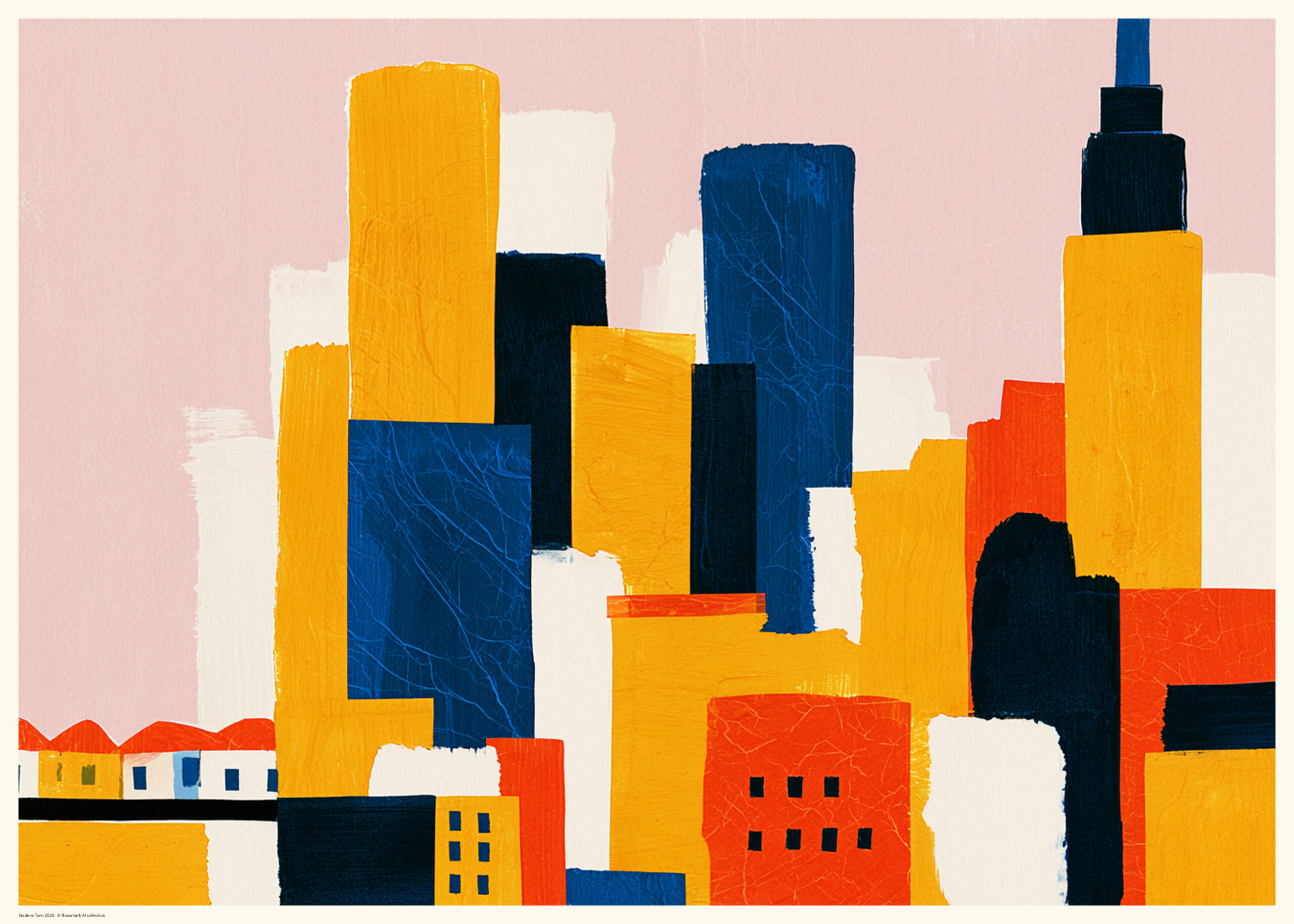 Stadens Torn – AI-poster ur kollektionen Manhattan
