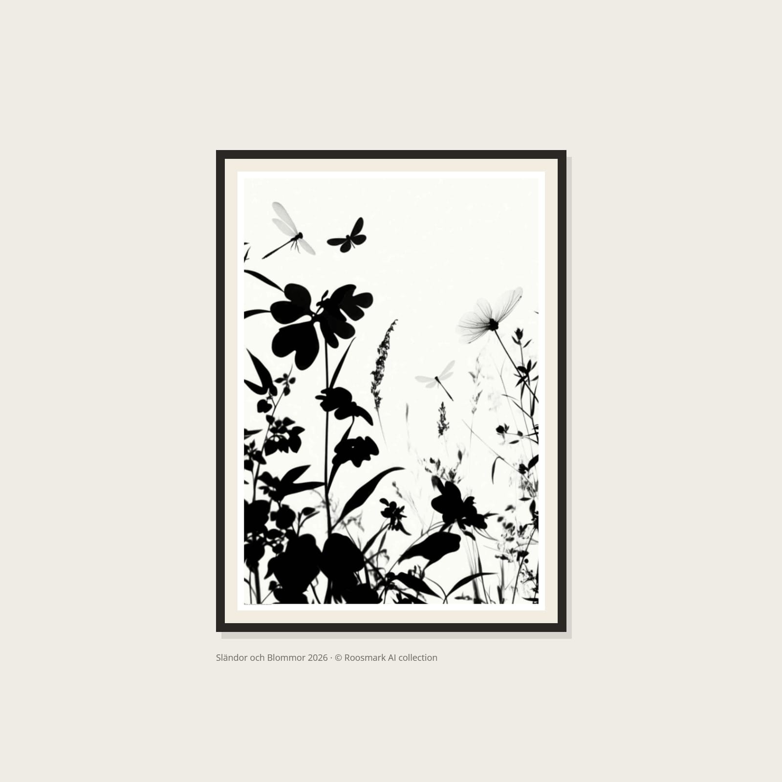 Sländor och Blommor Poster