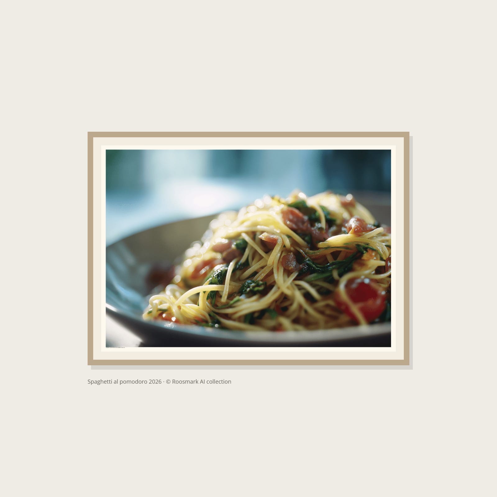 Spaghetti al pomodoro Poster – Alla posters Roosmark av Caroline Roosmark