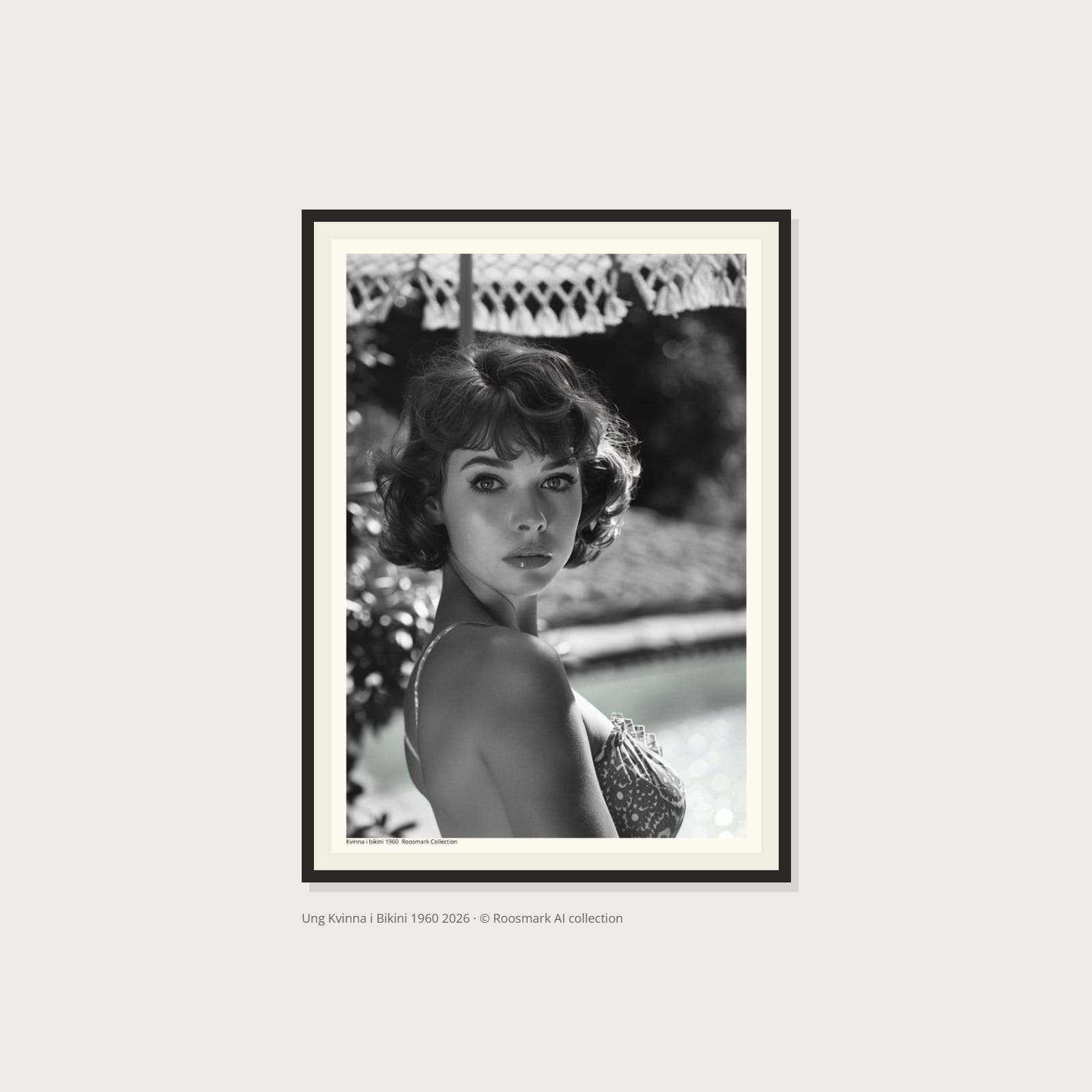 Ung Kvinna i Bikini 1960 Poster
