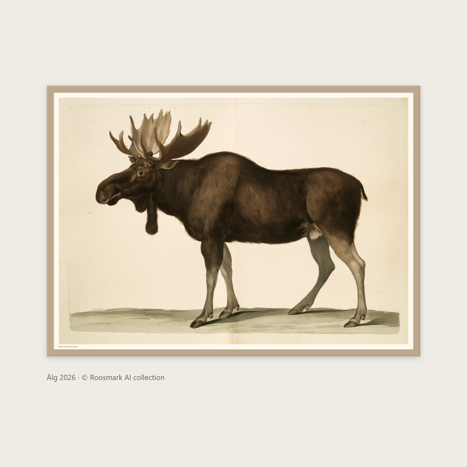 Älg – AI-posters av Caroline Roosmark