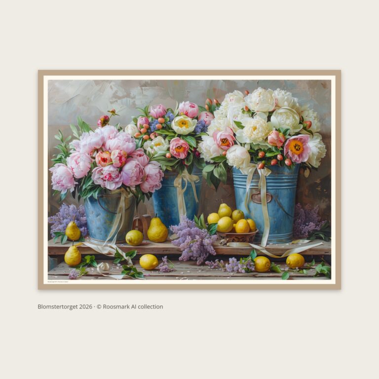 Blomstertorget – AI-poster ur Vägg Seine