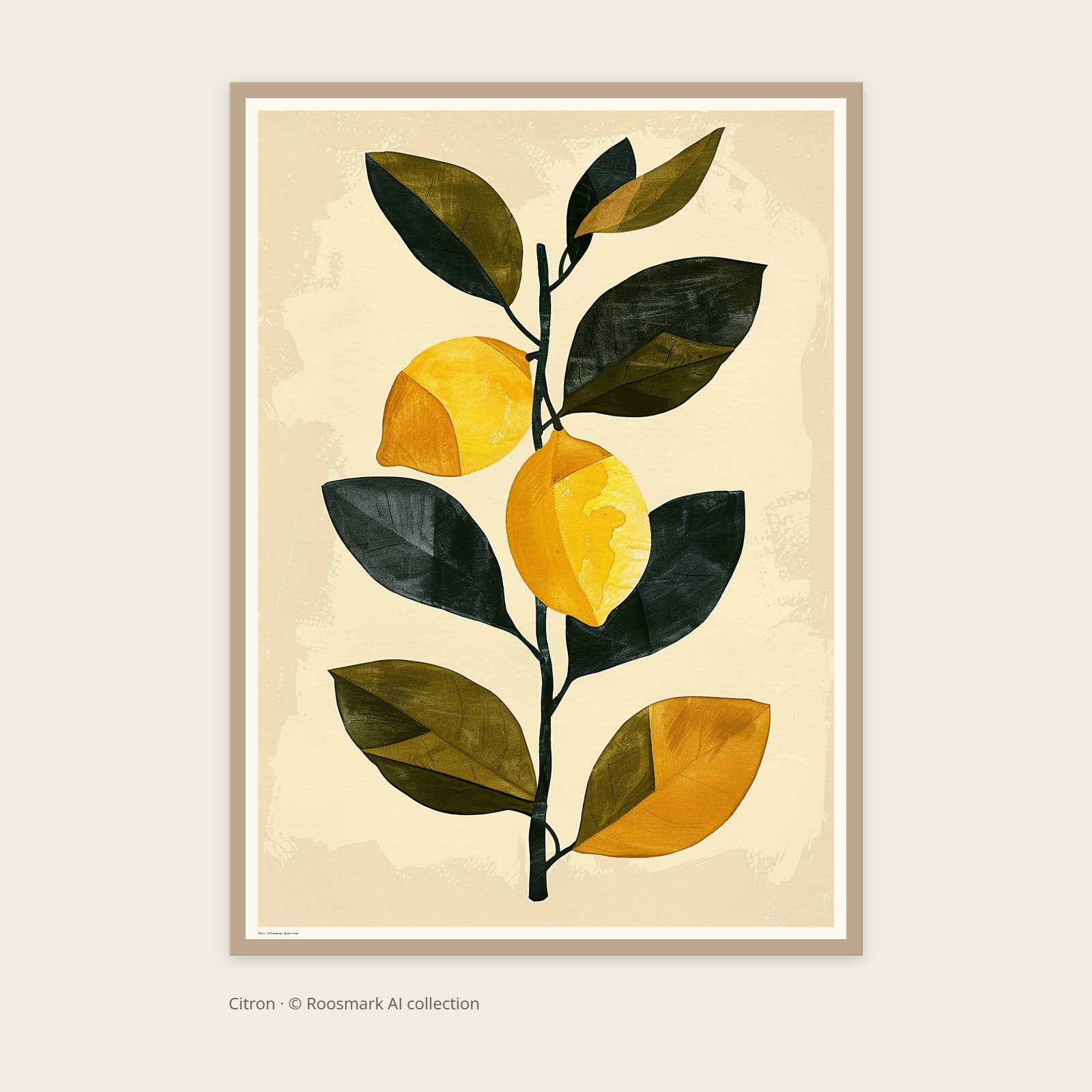 Citron – AI-posters av Caroline Roosmark