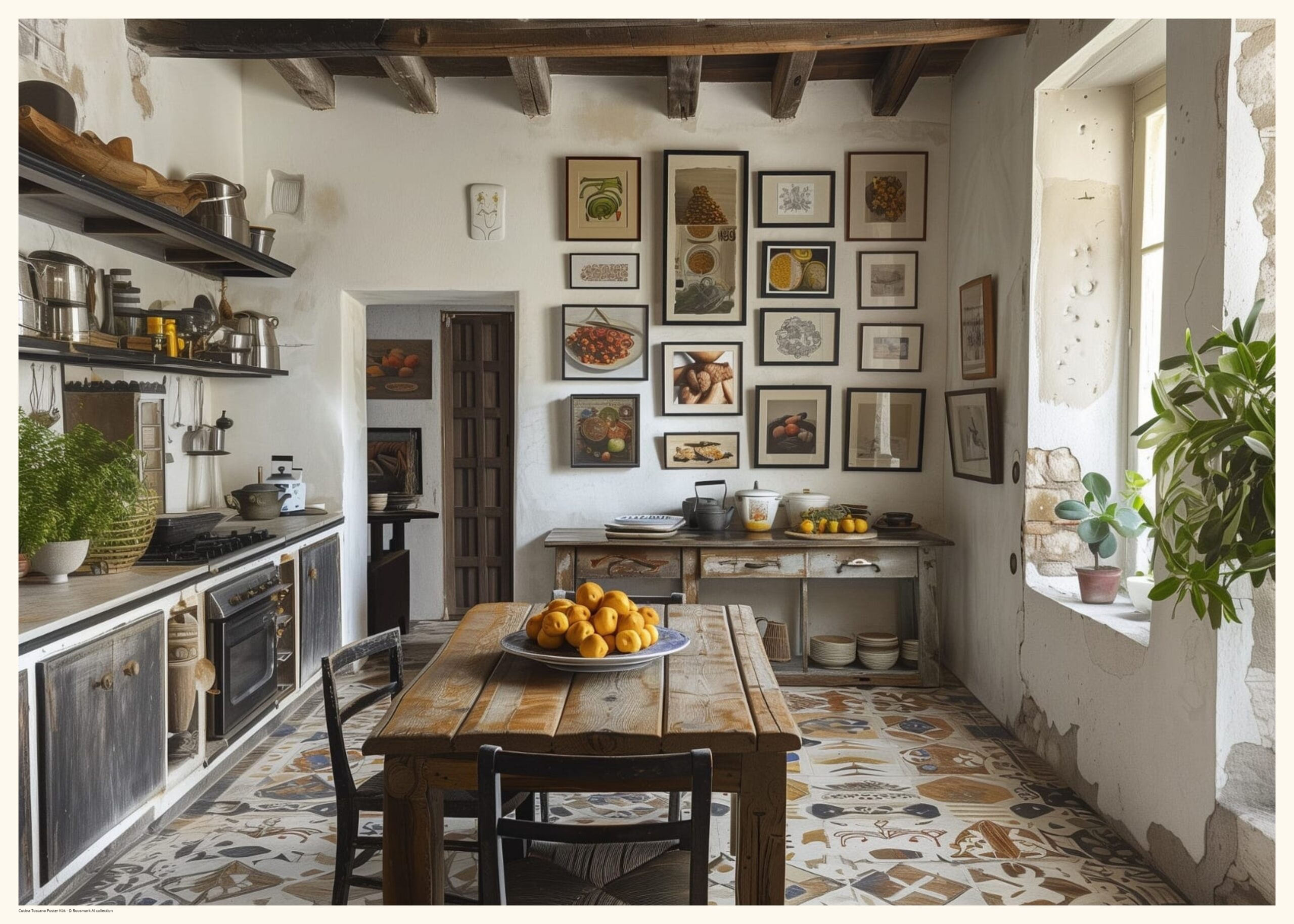 Cucina Toscana Kök – AI-poster ur kollektionen Italiensk mat