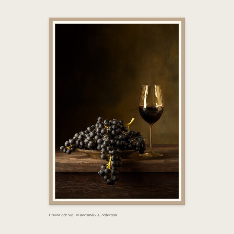 Druvor och Vin – AI-poster ur Vägg Cypress