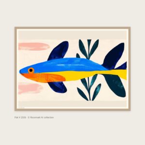 Fisk V – AI-posters av Caroline Roosmark