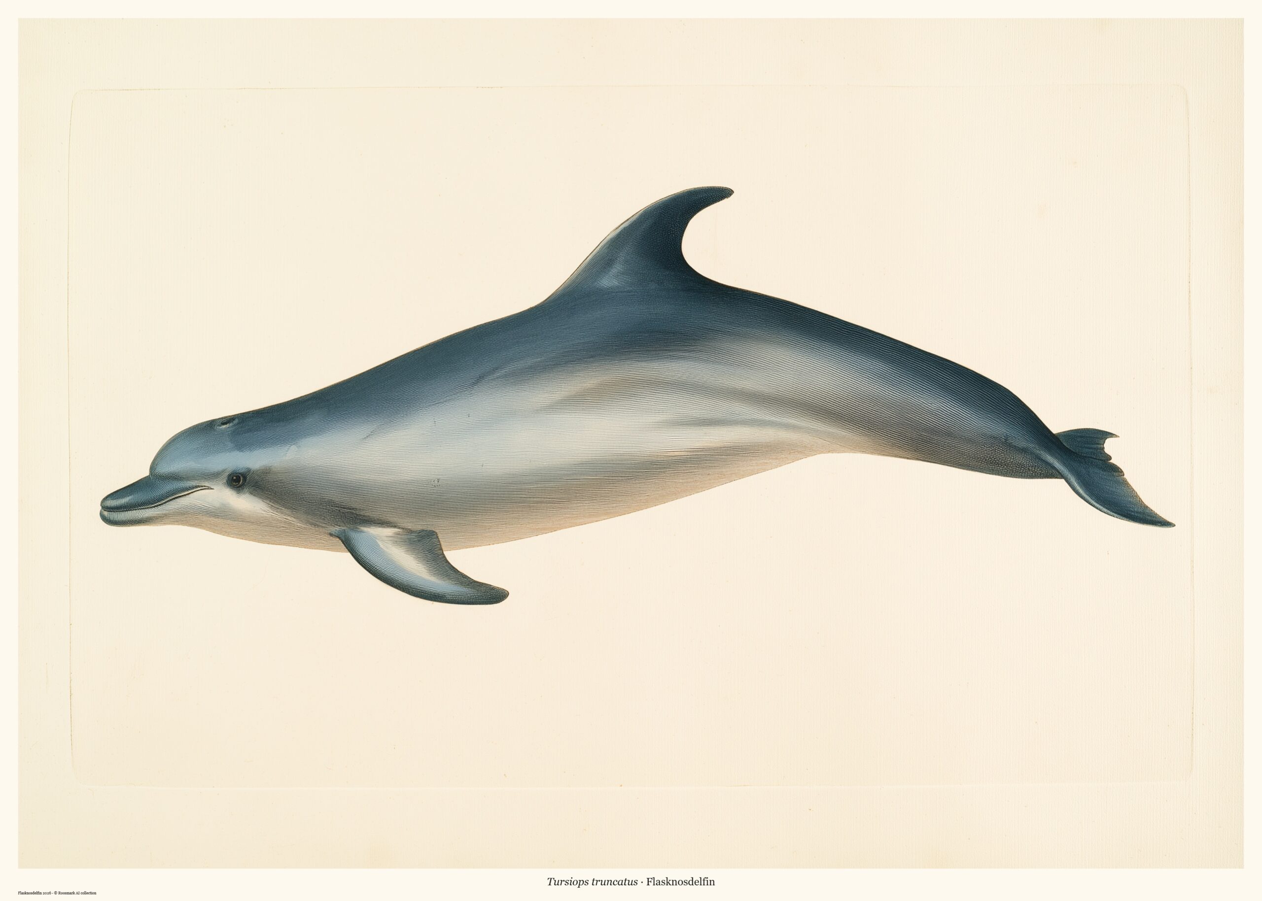 Flasknosdelfin – AI-poster ur kollektionen Skäret