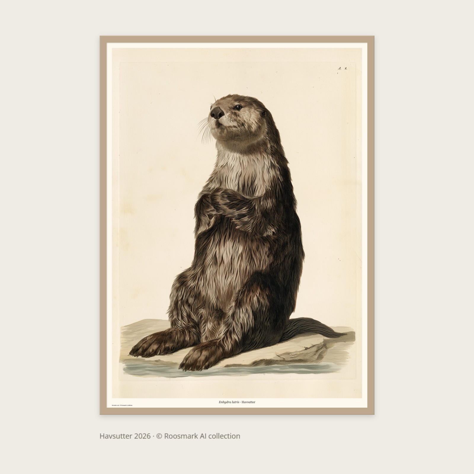 Havsutter – AI-posters av Caroline Roosmark