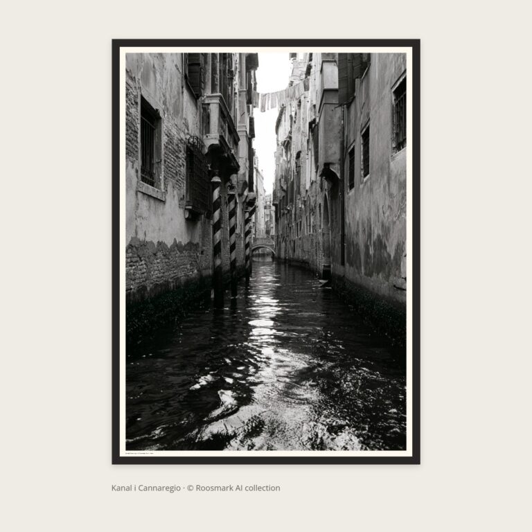 Kanal i Cannaregio – AI-poster ur Vägg Bläck