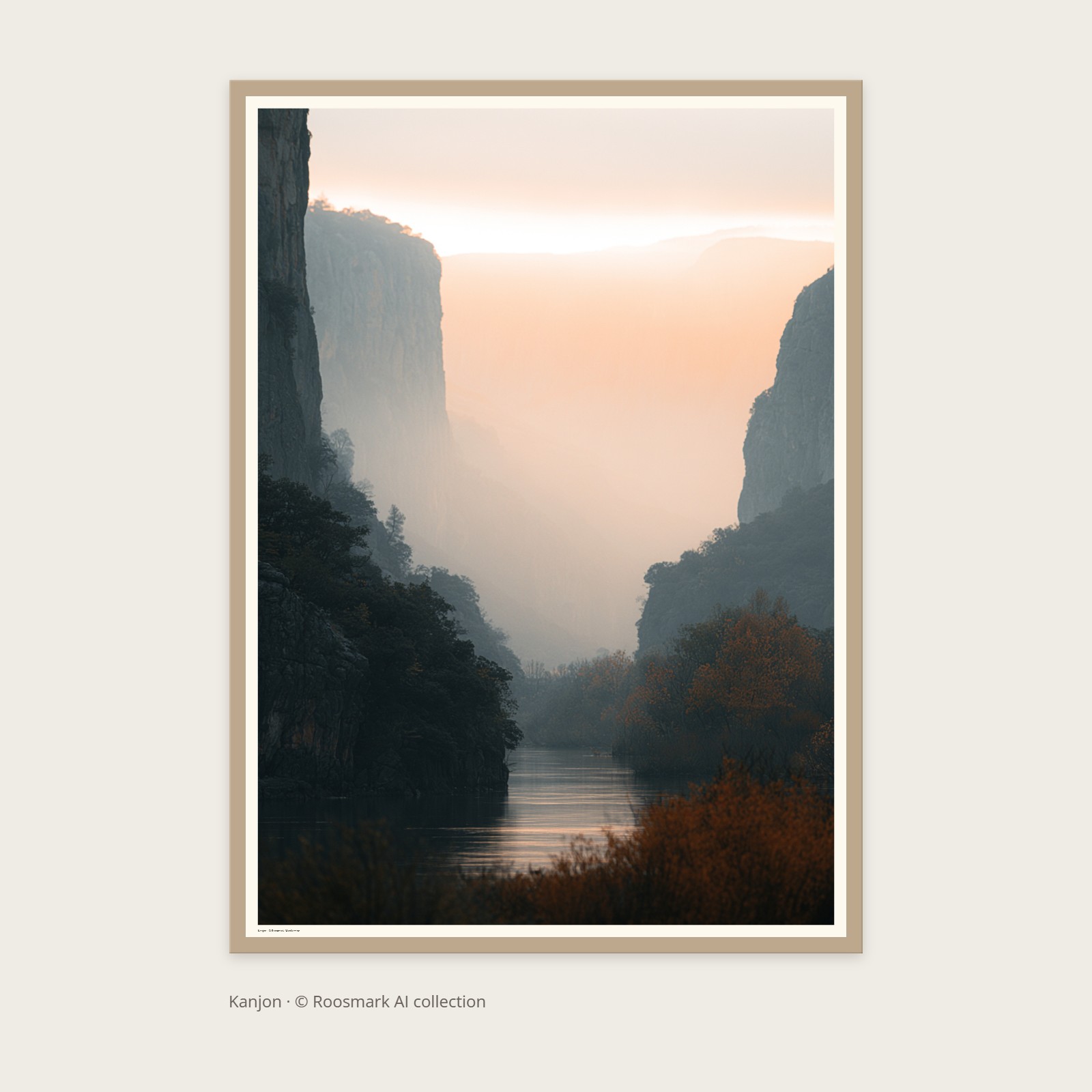 Kanjon – AI-posters av Caroline Roosmark