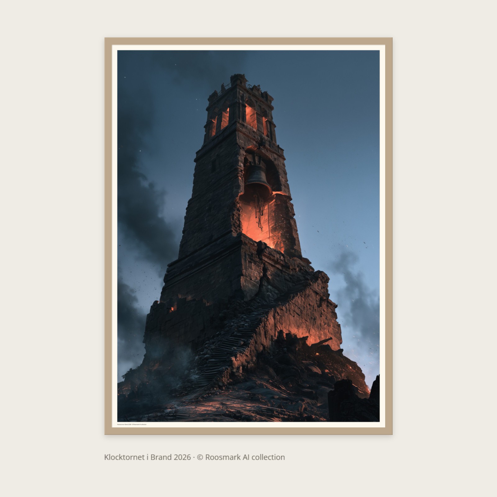 Klocktornet i Brand