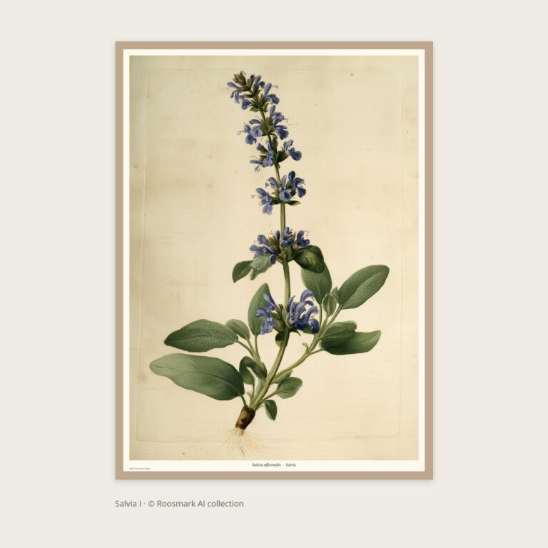 Salvia I – AI-poster ur Vägg Groddar