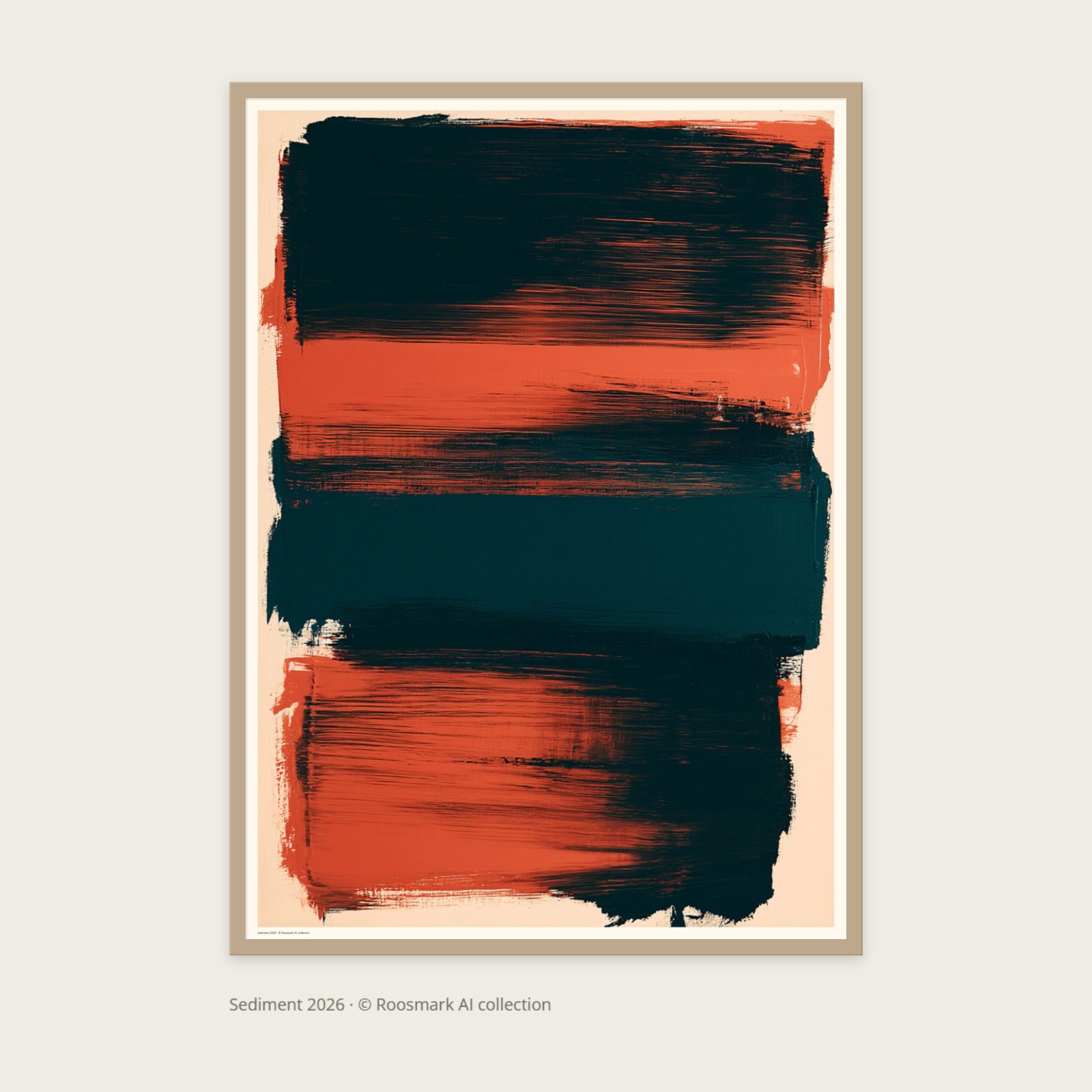 Sediment Poster – Abstrakta posters av Caroline Roosmark