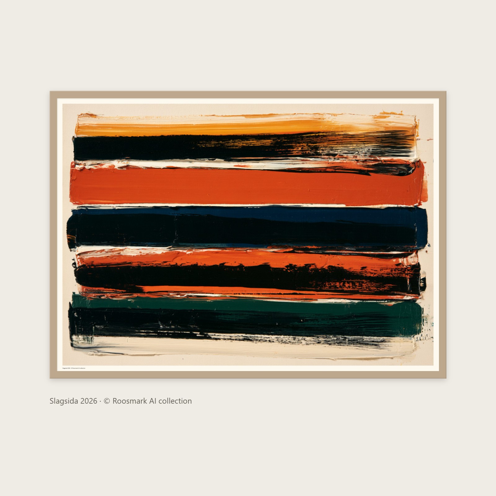 Slagsida Poster – Abstrakta posters av Caroline Roosmark