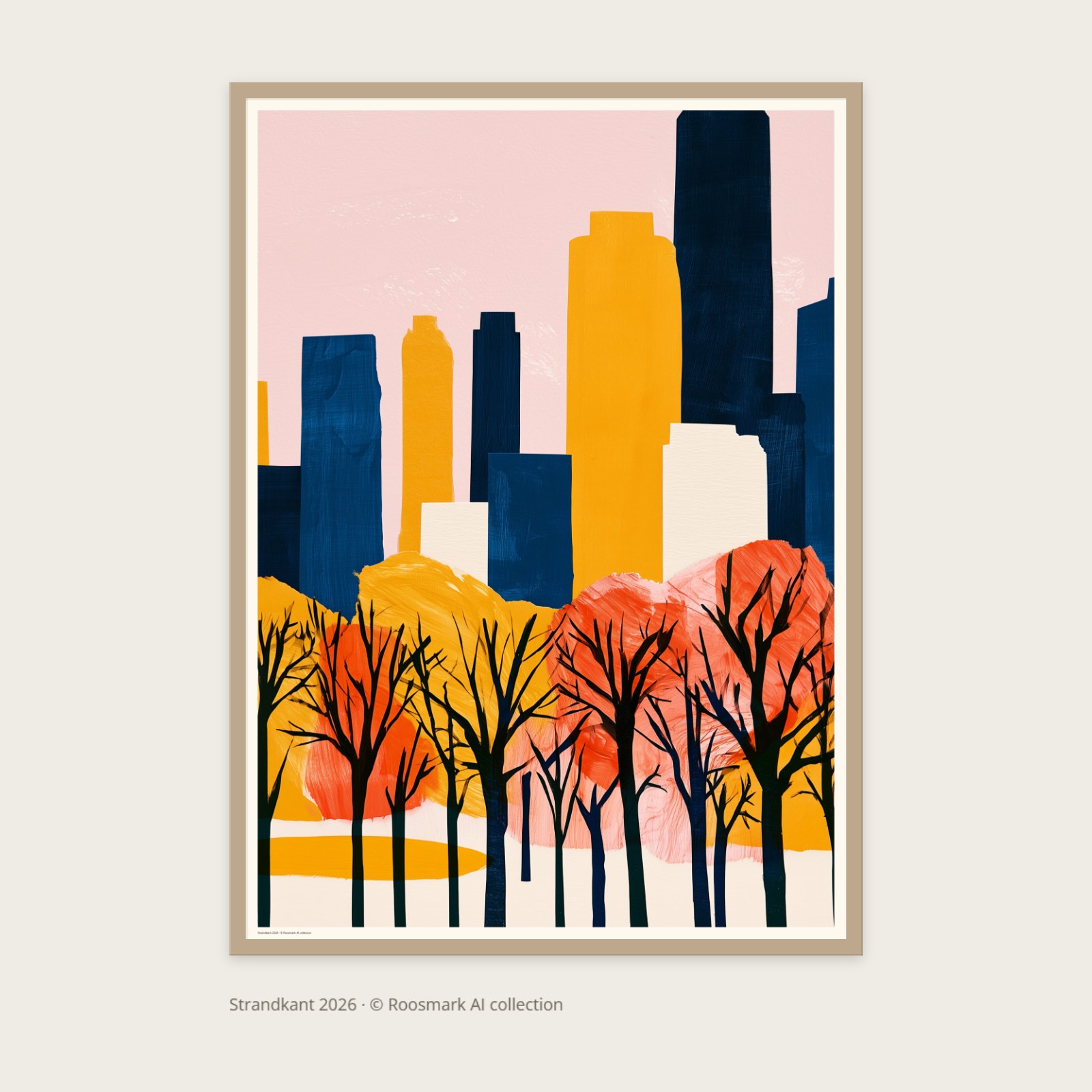 Strandkant Poster – AI-posters av Caroline Roosmark