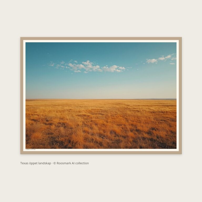 Texas öppet landskap – AI-poster ur Vägg Sand