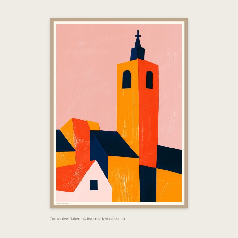 Tornet över Taken – AI-poster ur Vägg Seine