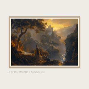 Vy över dalen 1799 Konst